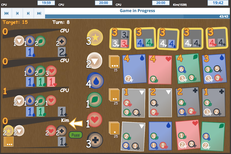 Spendee - Alternative to Splendor - Online Board Game